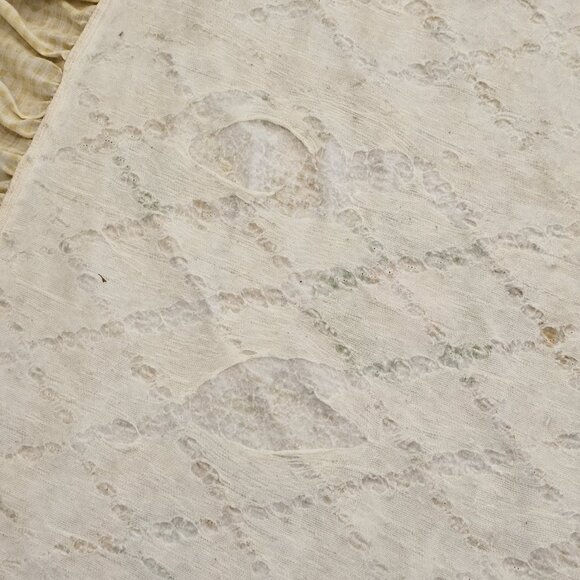 Retro‎ Country Quilted Thin Bedspread Coverlet Yellow Green Queen King Floral - Picture 9 of 12